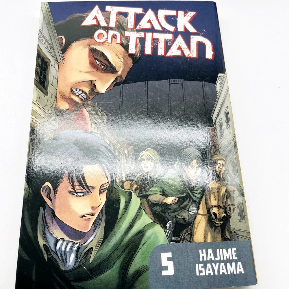 Attack on Titan Manga Lot Vol 4 and 5 Hajime Isayama Kodansha English Paperback
